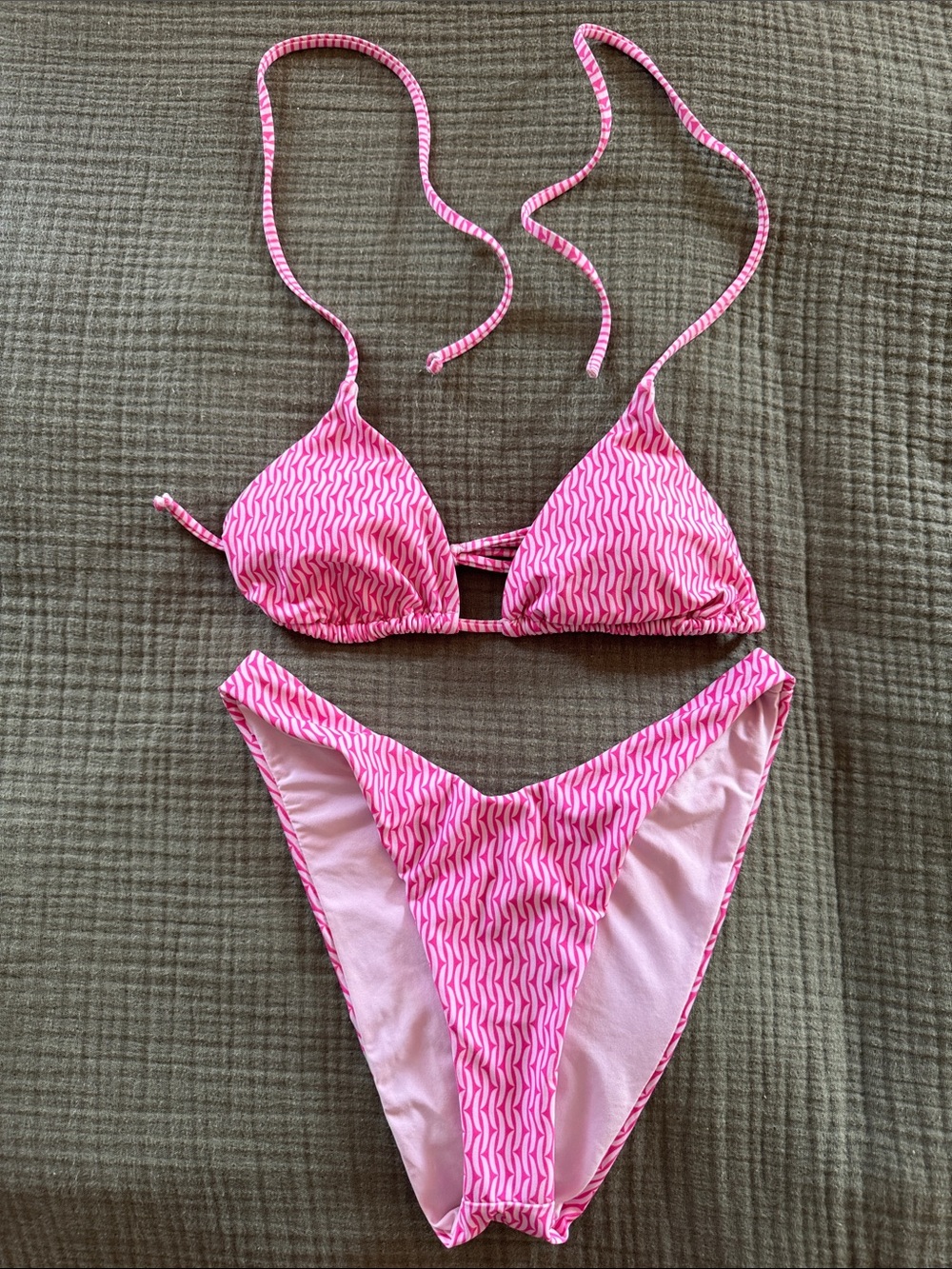 Lulus Patterned Two-Piece Swim Set
